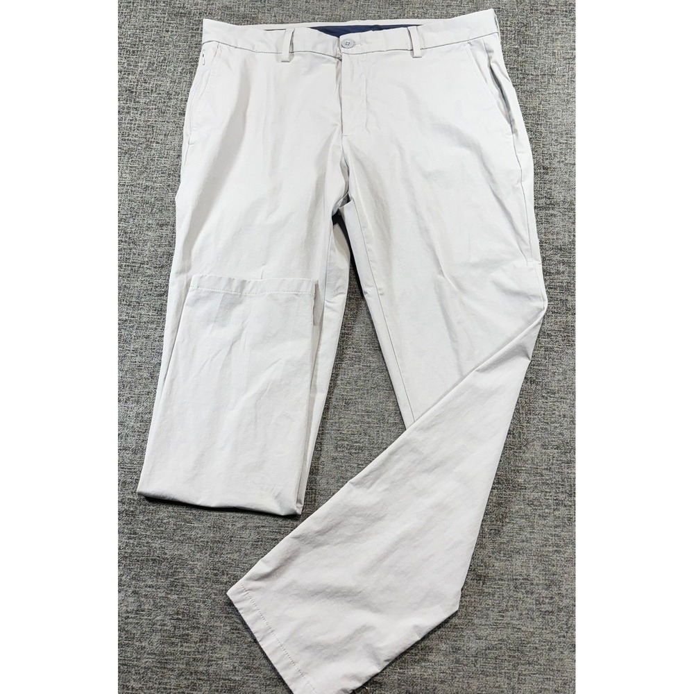 Vineyard Vines On-The-Go Pant Mens 35x32 Gray Stretch Chino Performance 1217